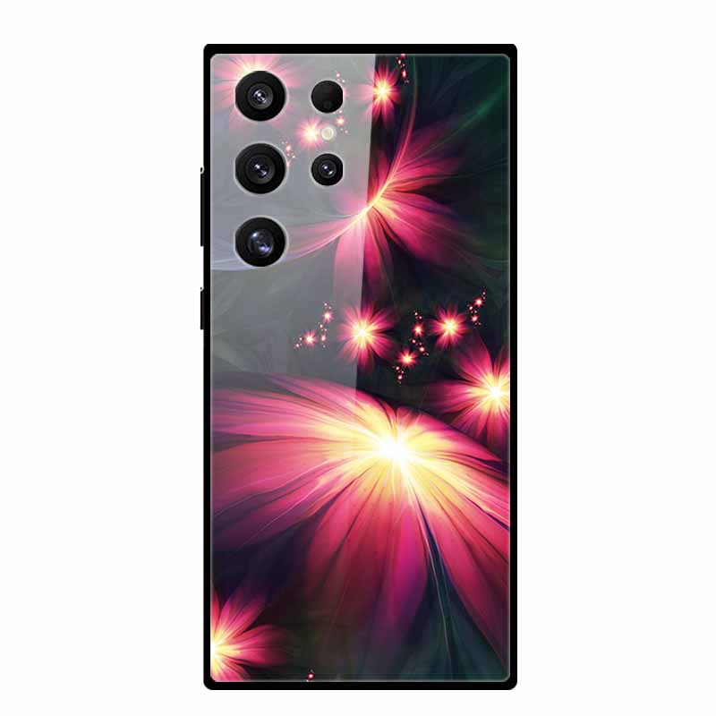 For Samsung Galaxy S25 Ultra Case S25Plus Luxury Tempered Glass Hard Back Cover for Galaxy S24Ultra 5G Phone Cases Fundas S 25