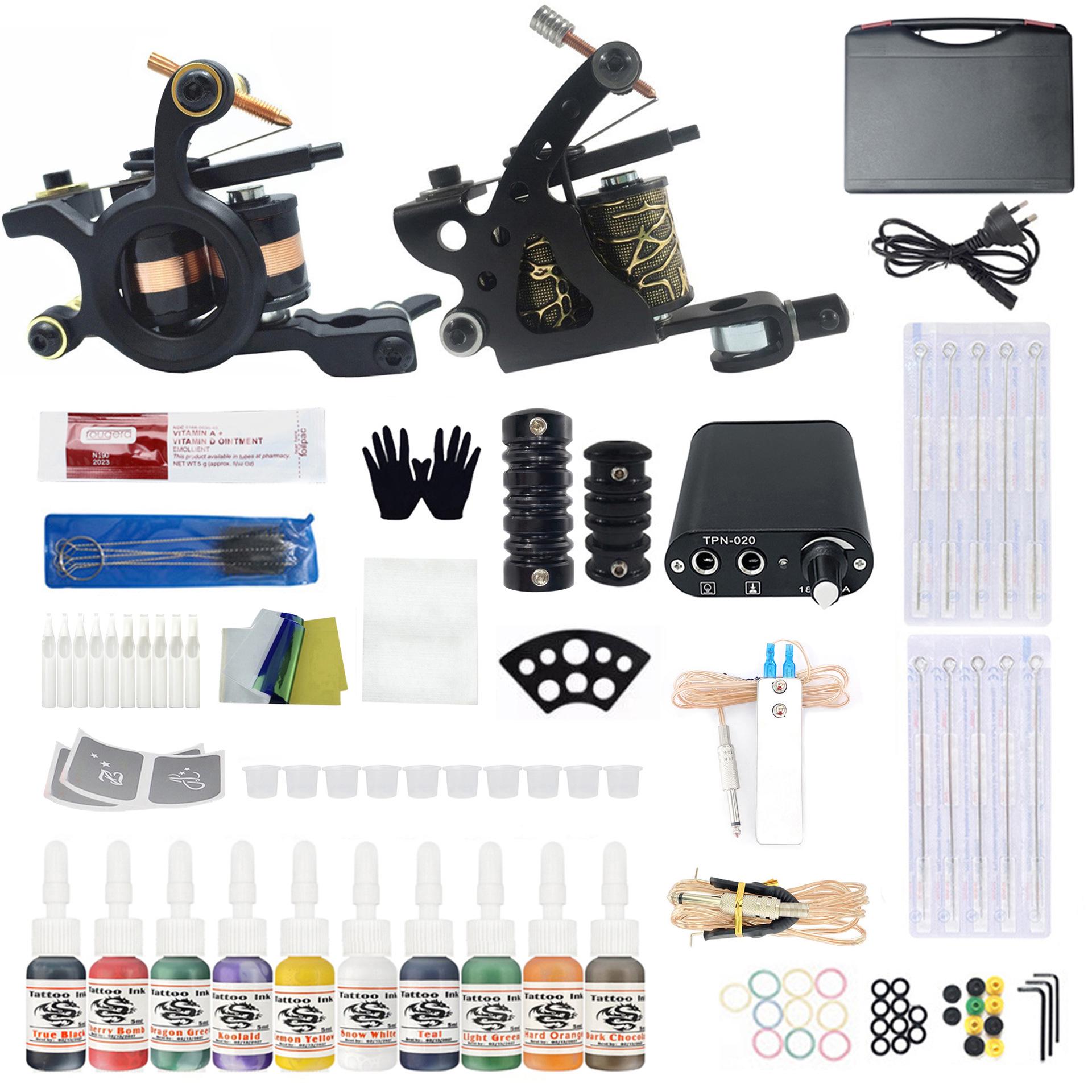 

Набор тату-машинок Meigui White с ручкой для контуринга и теней