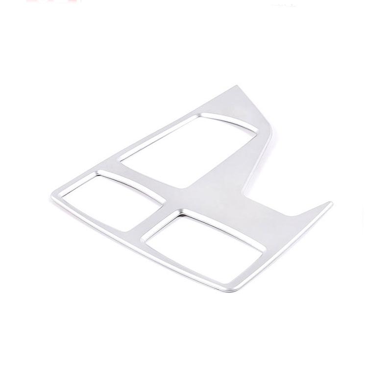 Para Mercedes-Benz Clase ML GL W166 X166 12-16 Plateado Cromado Panel de Recorte de Perilla Multimedia Central del Coche Panel Multimedia Interior