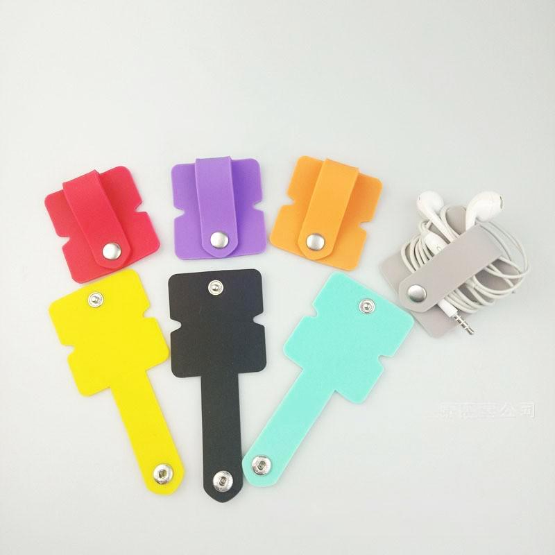 1PC Storage Lightweight Winding Device Business Trips Button Occupying Minimal Space Silicone Electronic Accessories
