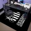 Powerful Football Crest Design Printed Office Carpet Chair Cushion  Entryway Rug, Rugs for Living Room, Bedroom Christmas gifts