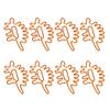 100pcs Paper Clips Portable Mini Cute Dinosaur Shape Electroplated Metal Paperclips for Office File 