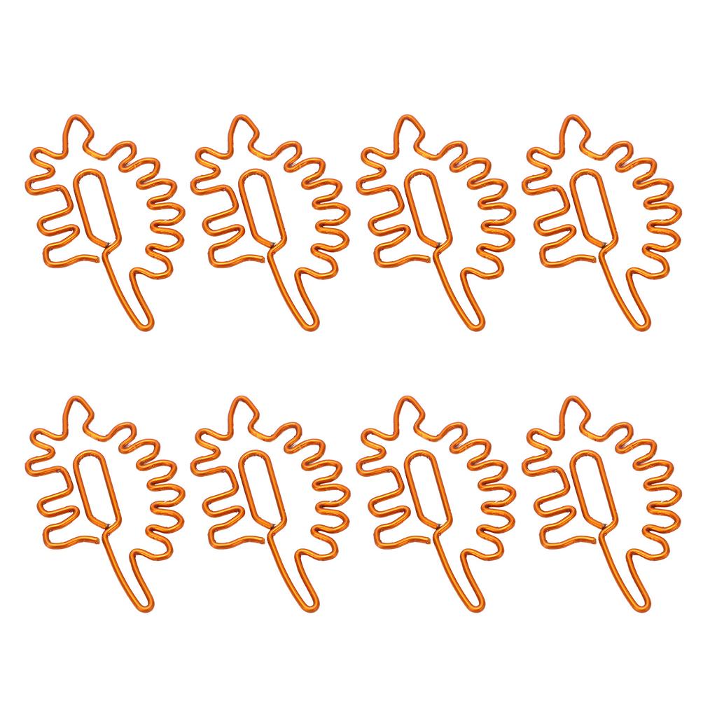 100pcs Paper Clips Portable Mini Cute Dinosaur Shape Electroplated Metal Paperclips for Office File 