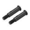 2Pcs RC Front Wheel Axle Steel High Strength 23mm RC Car Front Wheel Shaft RC Car Accessories for