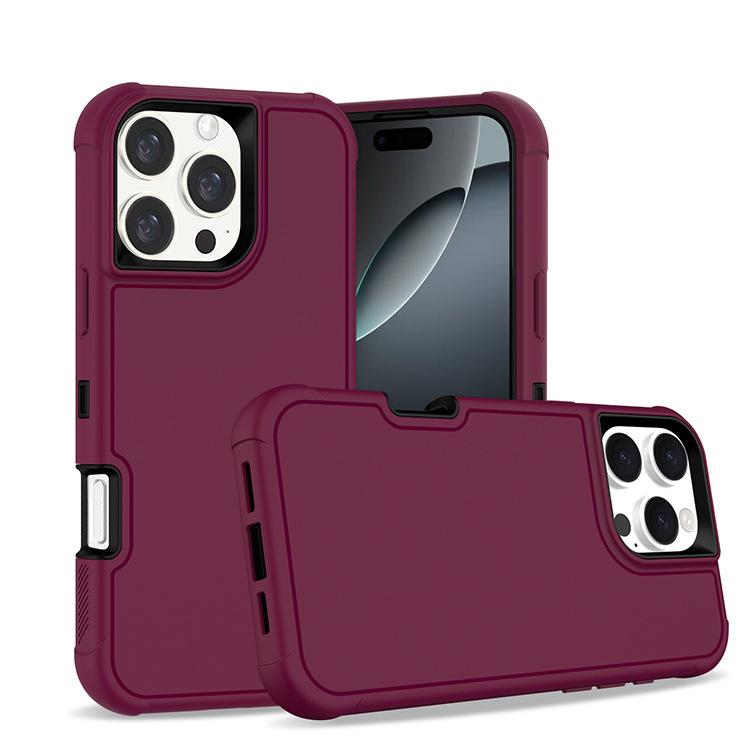 New for IP16promax Defense Three-in-one Anti-fall, Anti-scratch, Wear-resistant and Anti-oxidation Mobile Phone Case