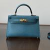 2025 New 19cm Second-generation Kelli Bag Lizard Pattern Cowhide Genuine Leather Single-shoulder Cross-slung Handbag Small Square Women