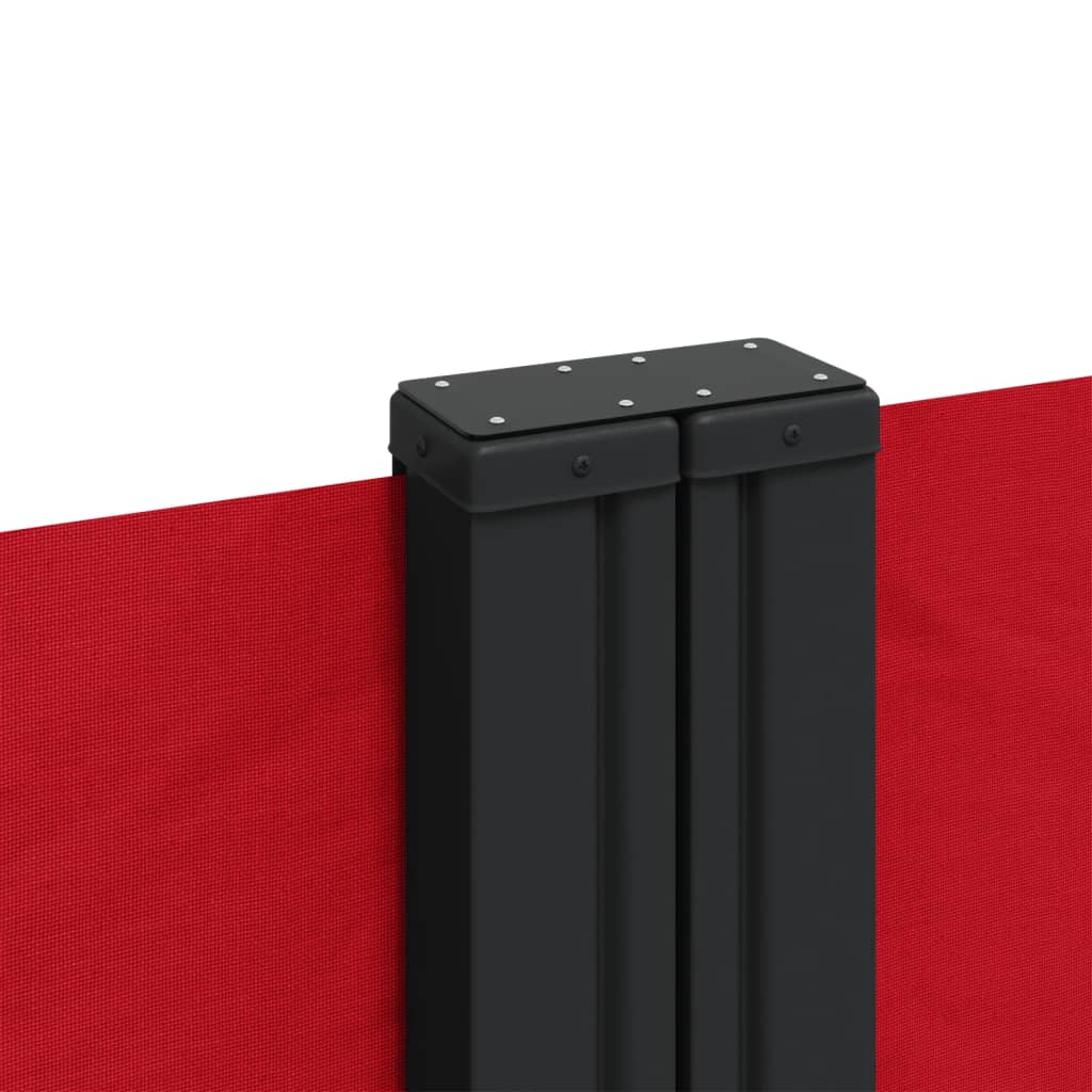 Retractable Side Awning Red 160 x 1000 cm