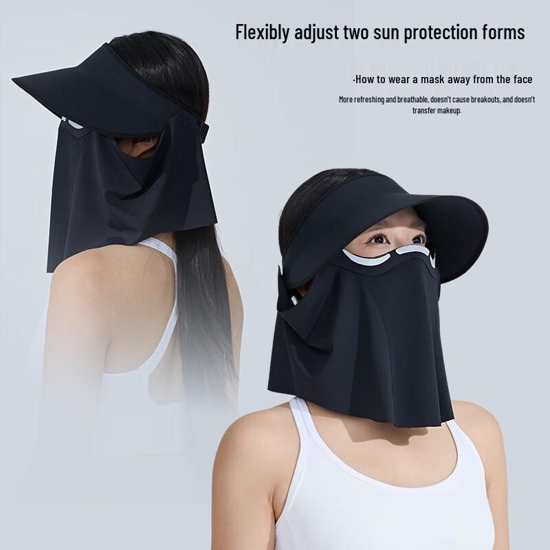 Xinjingzhou Summer Ice Silk UV Protection Face Mask & Sun Hat