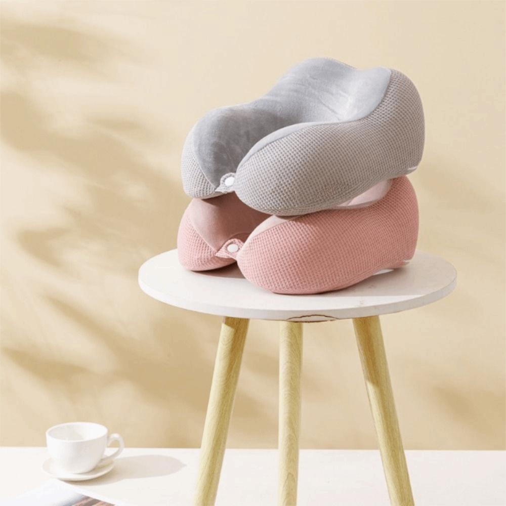 Slow Rebound U-shaped Pillow Soft Neck Support Durable Travel Pillow  Car