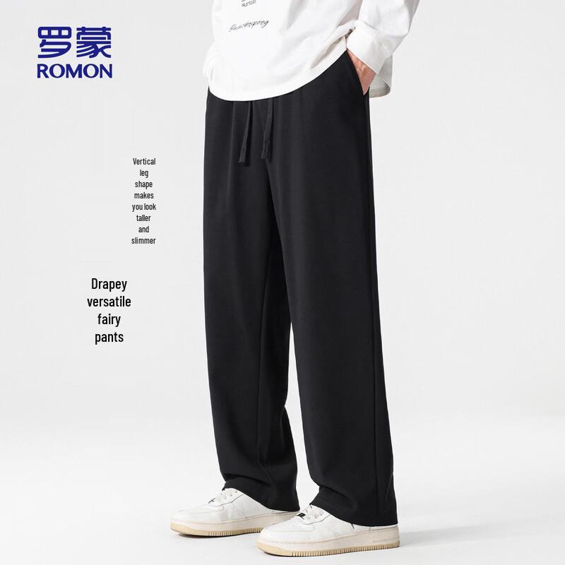 ROMON Men's Casual Straight-Leg Sweatpants
