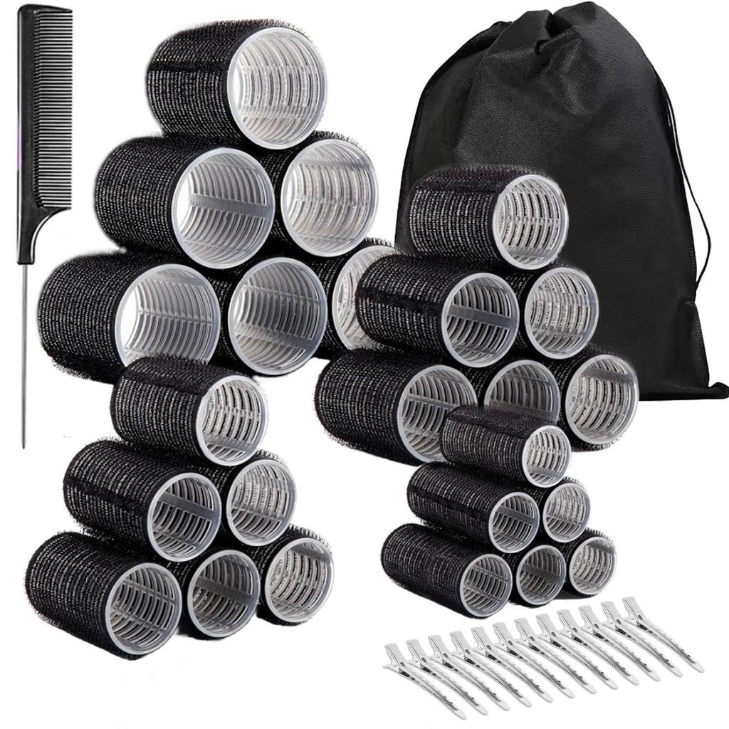 Eight-Character Air Bangs Curler Set with Clips and Comb - Effortless Air Bangs Styling Tool