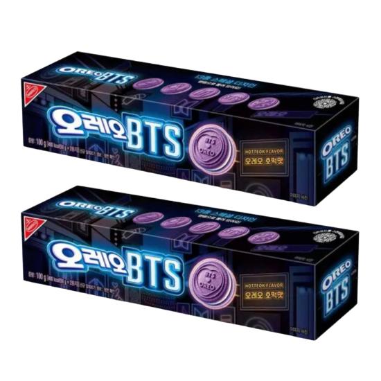 2026 BTS × OREO Hotteok Flavor 100g Korean Limited Edition Cookie Snack | K-POP Collaboration