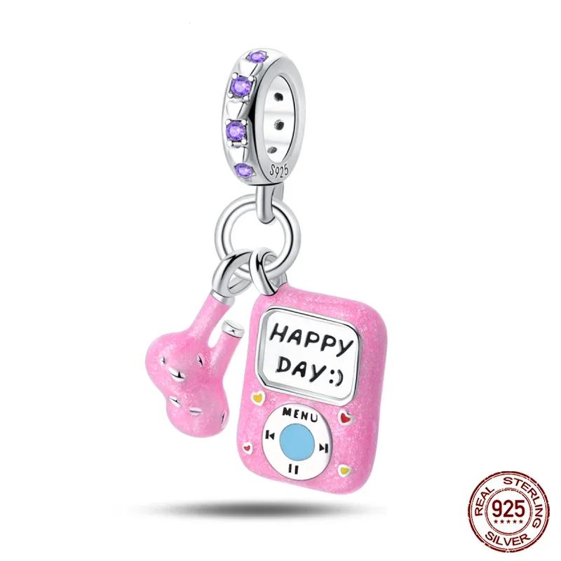 Neue Kupferanhänger Perlen Spielkonsole Headset Anhänger Passend für Bettelarmbänder DIY Schmuck Geburtstagsgeschenk