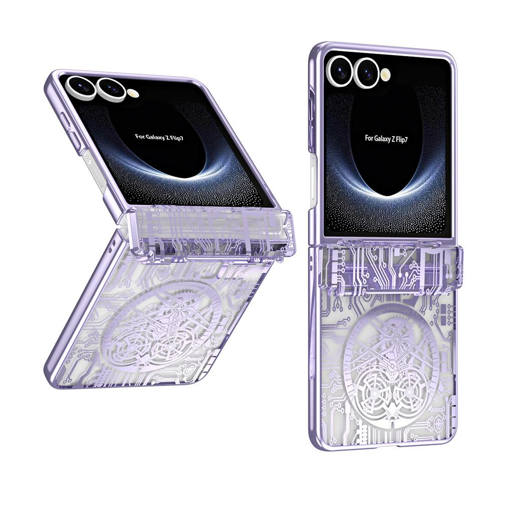 Case for Samsung Galaxy Z Flip7 6 5 4 Casing with Hinge Protection PC Slim Shockproof Full Body Drop Protective Cover