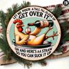 CluckOvercomePro Metal Tin Sign Wall Art Durable Office Home Decor