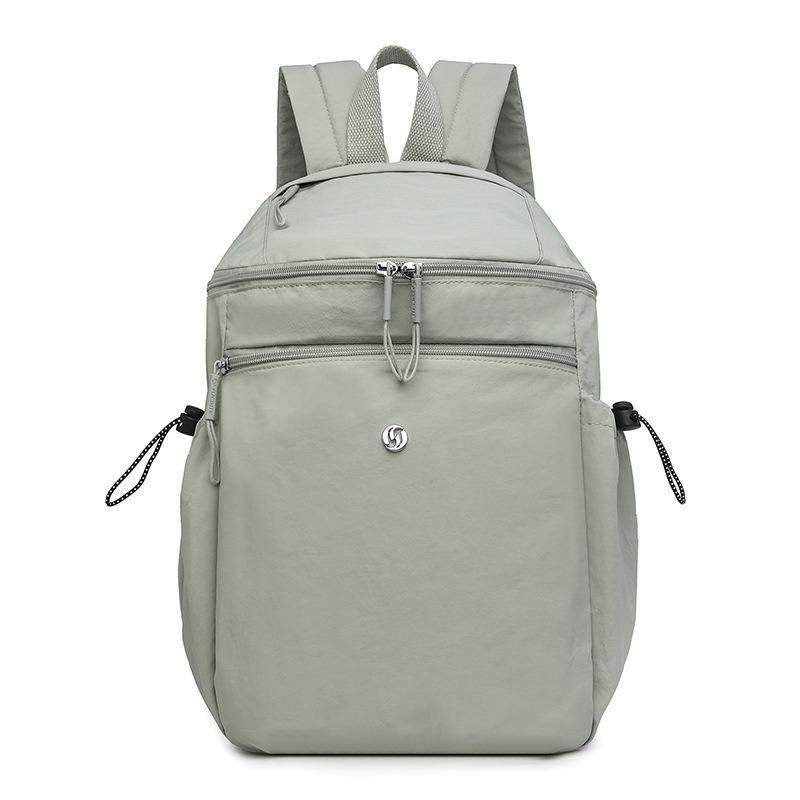 Fashion Women's Bag Summer New Solid Color Backpack Casual Nylon Bag Large Capacity Travel Backpack