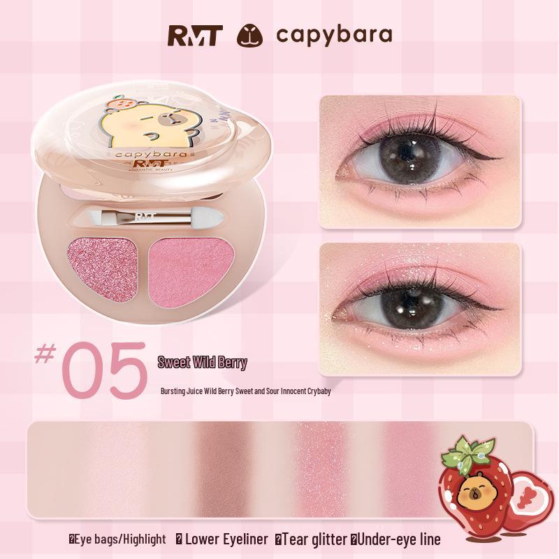 

Палетка теней для век Luo Xiaoman 4 цвета для эгьё саль: Хайлайтер, Контур, Тени и Осветление с кистью