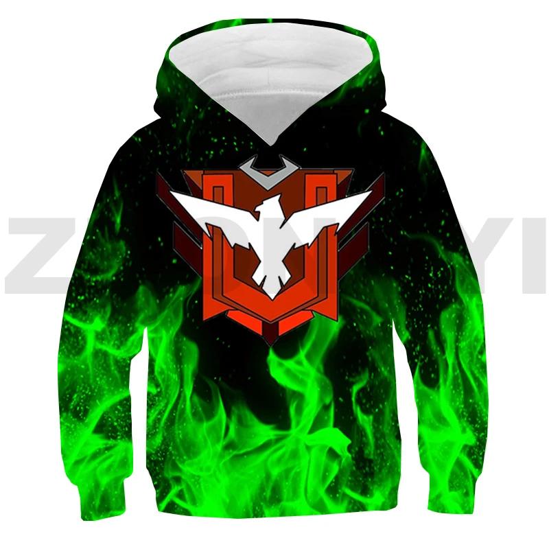3D Free Fire Garena Hoodie Tracksuit Men Daily Anime Printed Pullovers Girls Harajuku Oversized Sweatshirt Sudaderas Outerwear