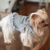 Light Gray Dog Cat Vest Comfortable and Soft Chihuahua Puppy Spring Clothes Warm Yorkshire Sweater Clothes for Small Dogs