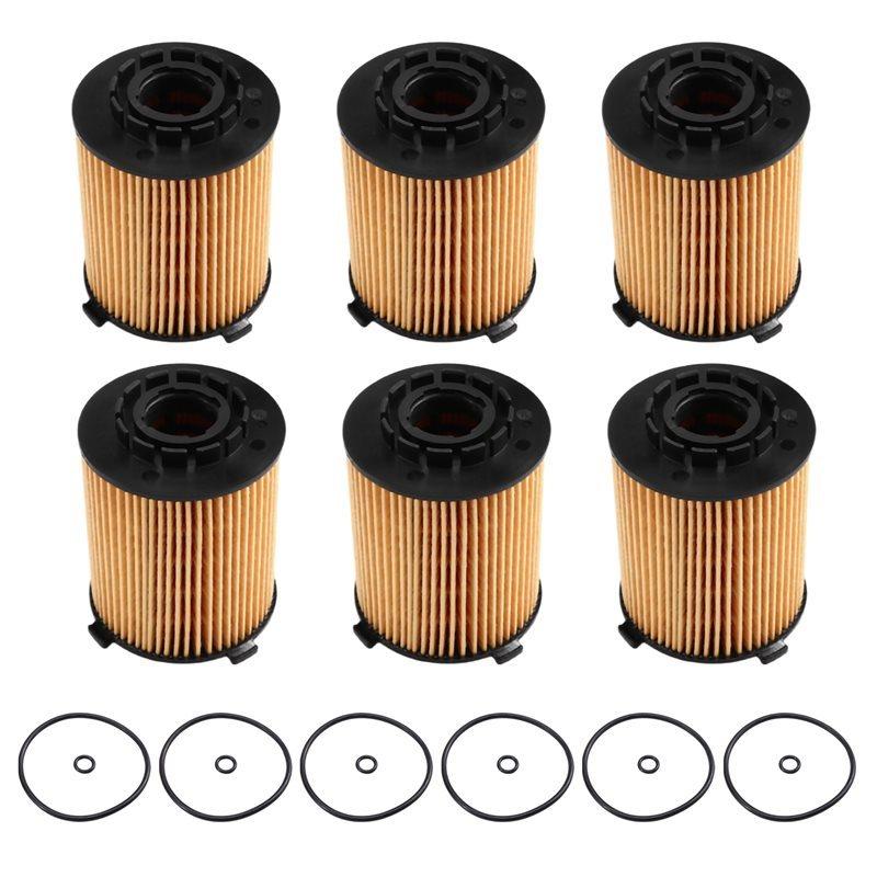 Oil Filter 6PCS 32140029 For VOLVO S60 S80 S90 V40 V70 V90 XC40 XC60 XC90 D2 D3 D4 D5 T3 T4 T5 T6 T8 2.0T I II III