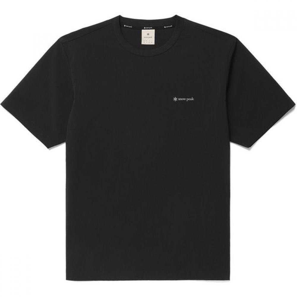 Snowpeak Men S RooT Woven PaTch S S T ShirT Black M gS S26MMrTS82