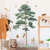 Cartoon Big Tree Little Animals Wall Sticker Kids Room Wall Decoration Self-Adhesive Home Decor