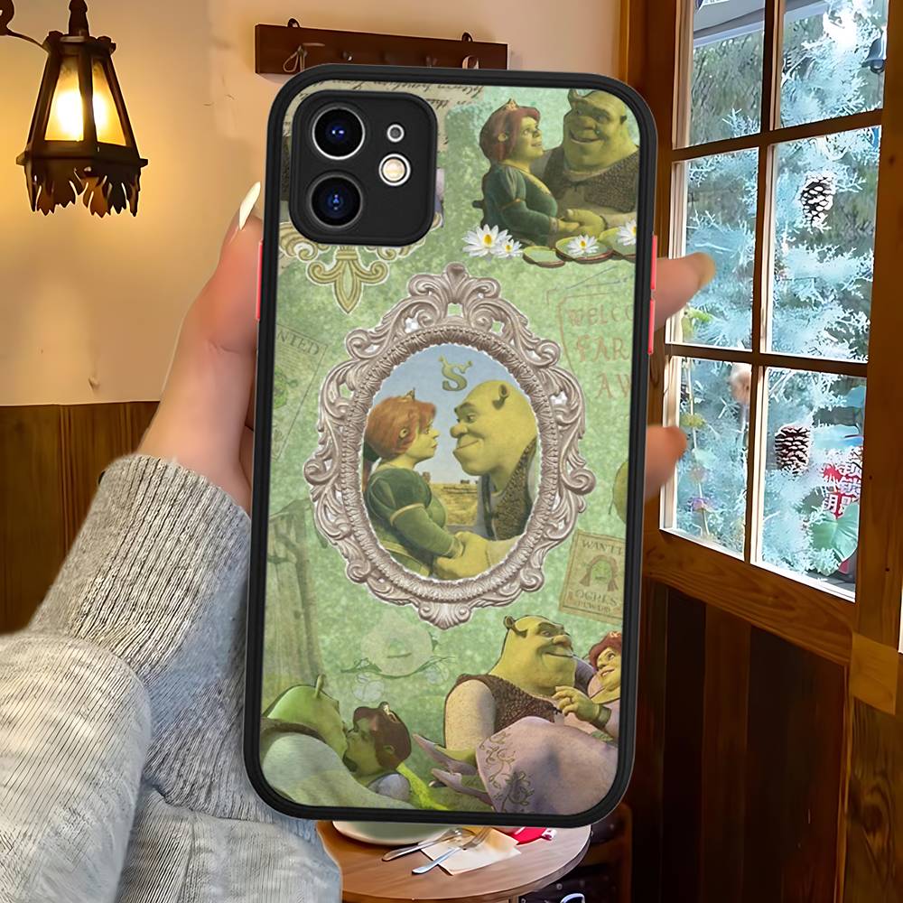 

Classic Movie S-Shrek Matte Translucent Phone Case For Iphone 16 ProMax 15 14 13 12 11 X XS PRO Plus iphone 13pro max