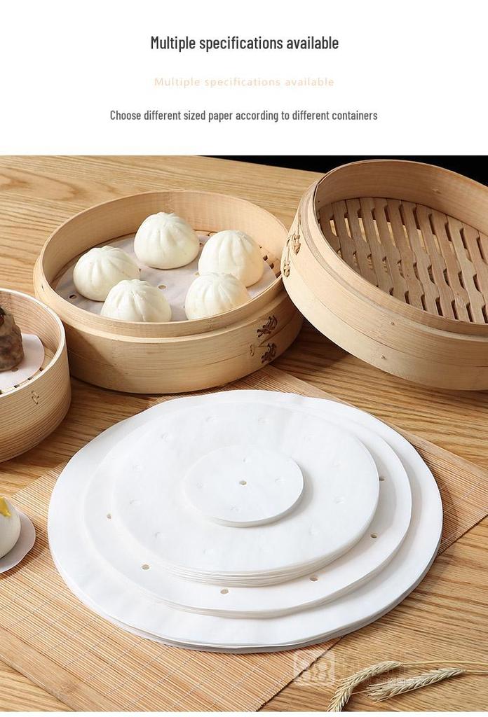 Jednorázový papír na vaření v páře pro Baozi a Mantou - Kulatá kuchyňská podložka