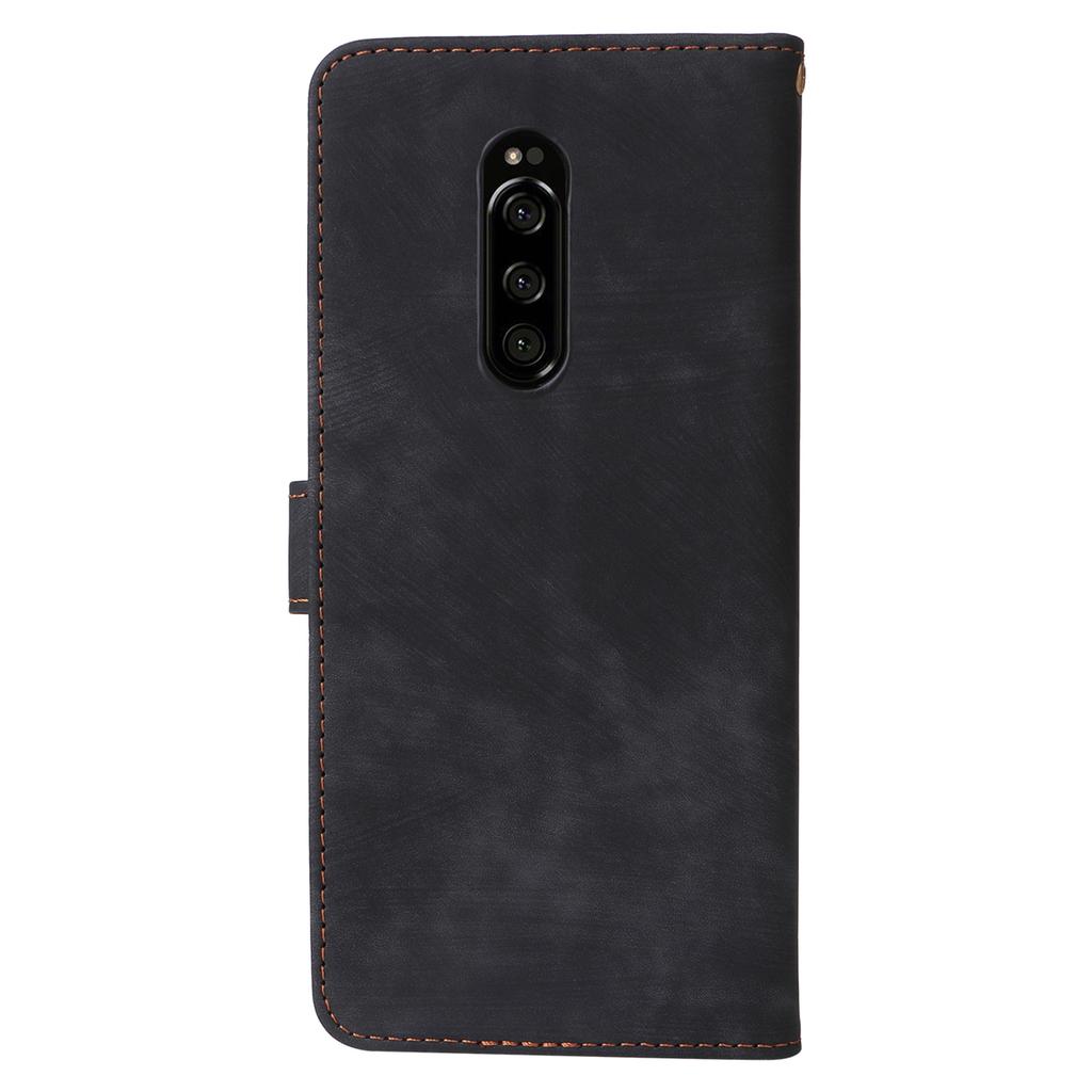 For Sony Xperia 1 RFID Blocking Leather Case with Strap Phone Wallet Cover