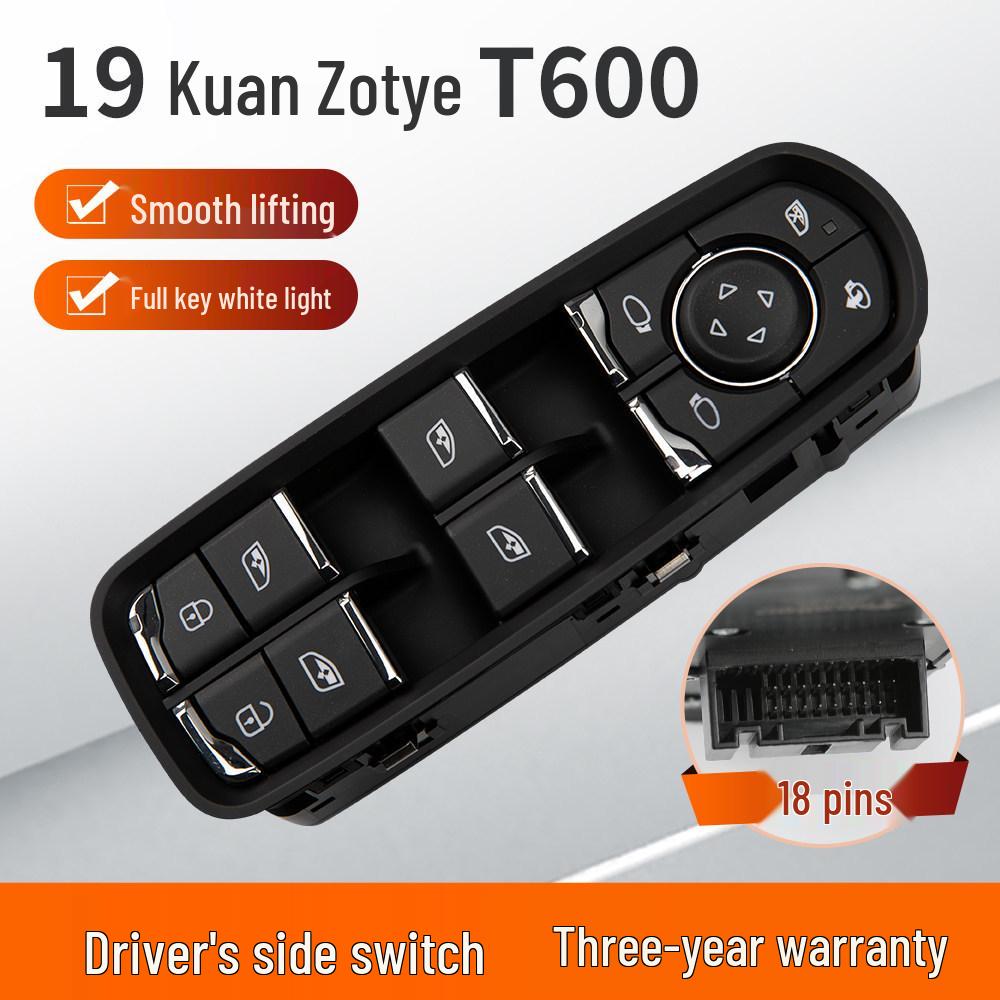 Compatible with Zotye T300, T500, T600 Sport, T700 Car Window Lift Switch.