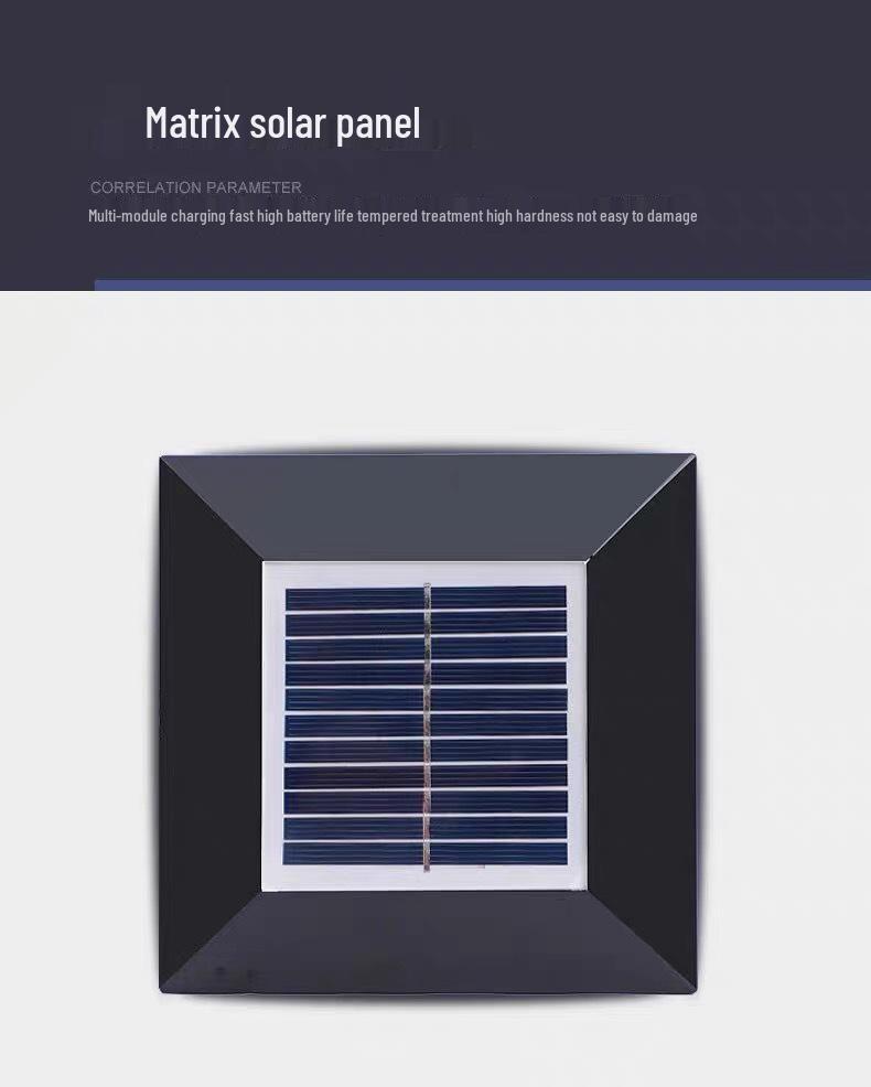 Solar Outdoor Post Cap and Guardrail Light for Courtyard and Construction Sites