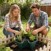 Creative Petal Shape Stackable Planter Anti-Slip Secure Drainage Vertical Planter Strawberry Planting Pot For Balcony Garden