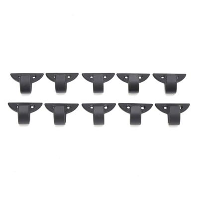 10Set Black Hooks for Hanging with Screws Towel Hook Hanging Wall Hooks  Passage