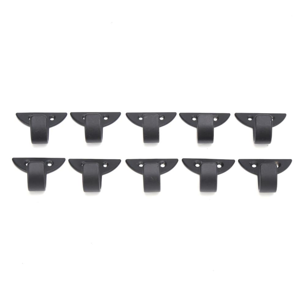 10Set with Screws Wall Hooks Black Towel Hook Hanging Wall Hangers  Laundry Room