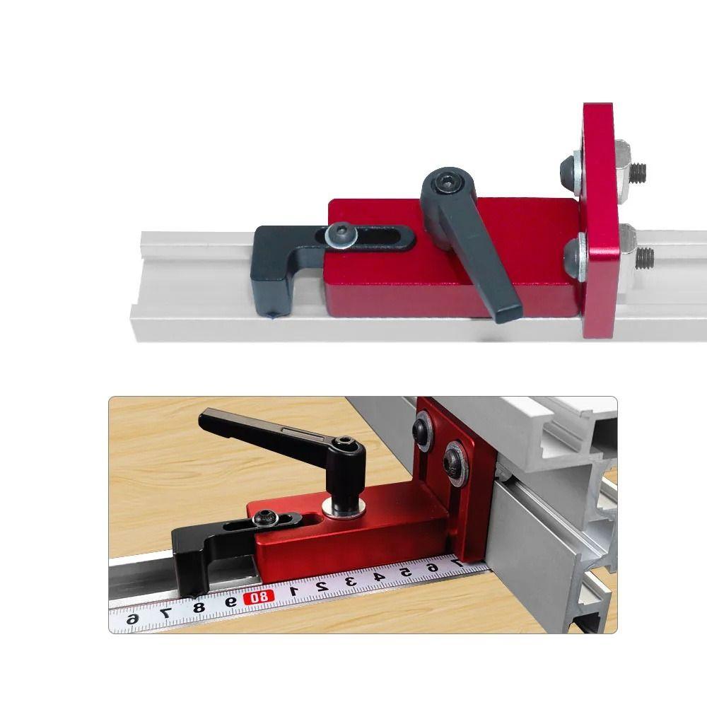 T-track Aluminium Profile Fence 30-50CM Fence Backer Multifunctional Miter Track  Workbench