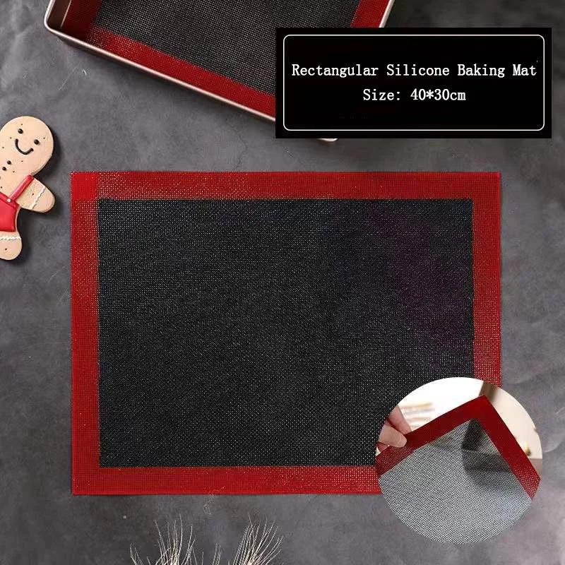 Silicone Grill Mat High-Temperature Resistant Baking Tray for Oven And Microwave Breathable Cookie Bread Mat Kitchen Baking Tool