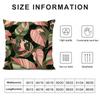 Leaves Cushion Cover Pillowcase Ultra Soft Skin Friendly Fabric Cloud Like Comfort & Concealed Zipper