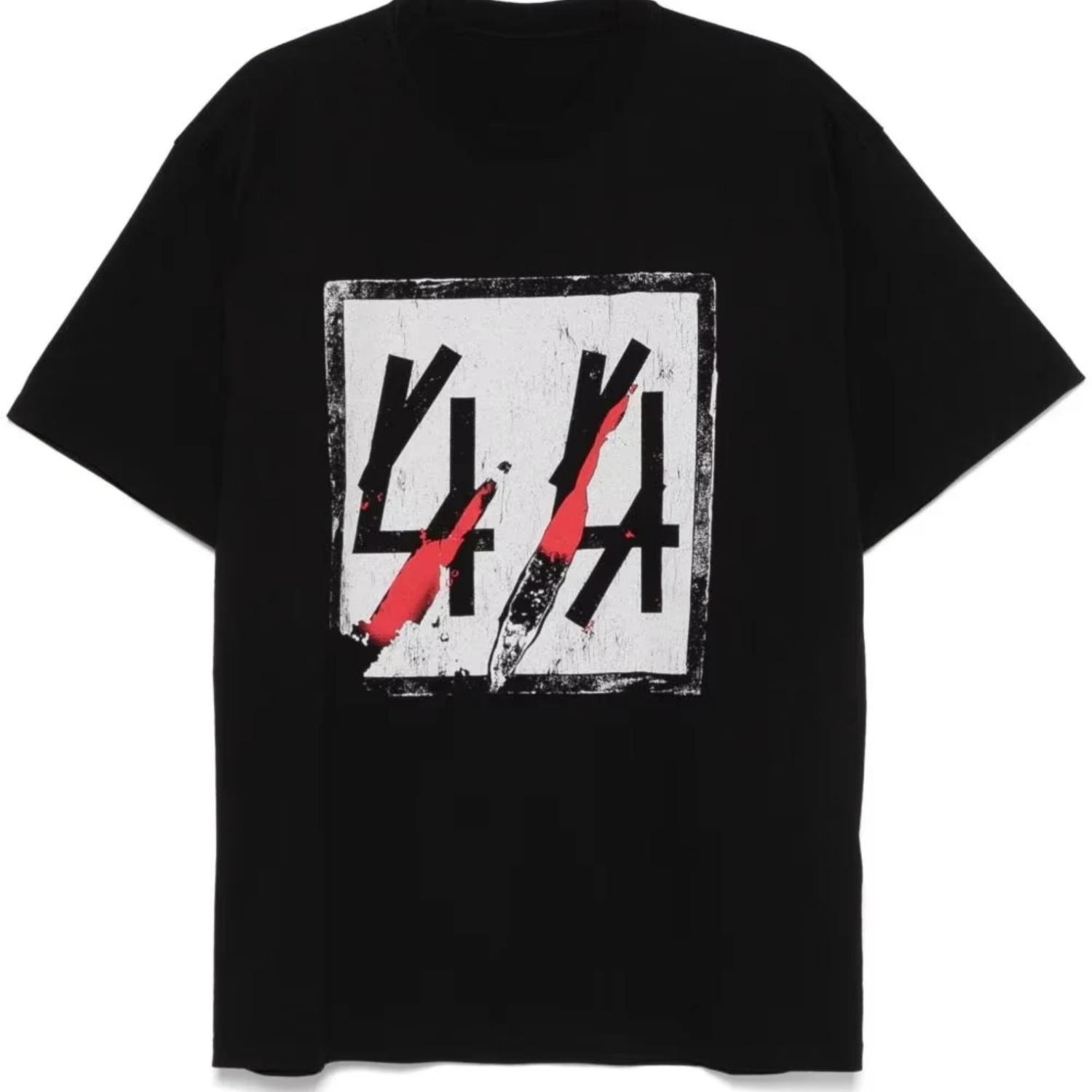 

2025 new model 44 LABEL GROUP Sticka T-shirt Men s and Women s Cotton Summer 2025 Short Sleeve Cotton T-shirt Simple Fashion Pri S чёрный