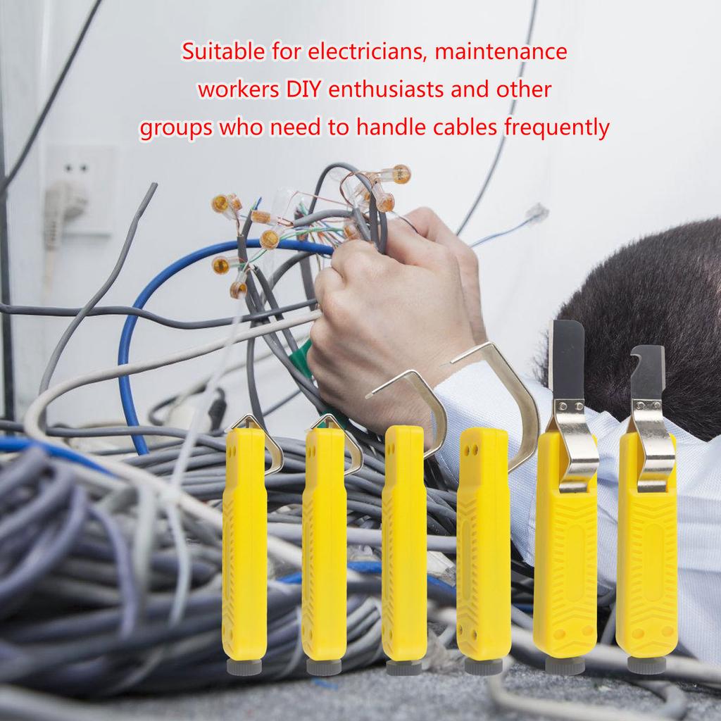 PVC-Kabelabisolierer Rundkabelabisolierer ABS-Konstruktionen für präzise Isolationsentfernung mit einstellbarer Schnitttiefe