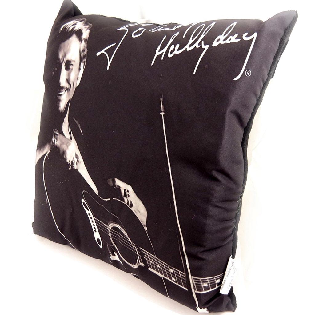Johnny Hallyday [L2211] - Almofada decorativa 'Johnny Hallyday' para guitarra - 32 cm