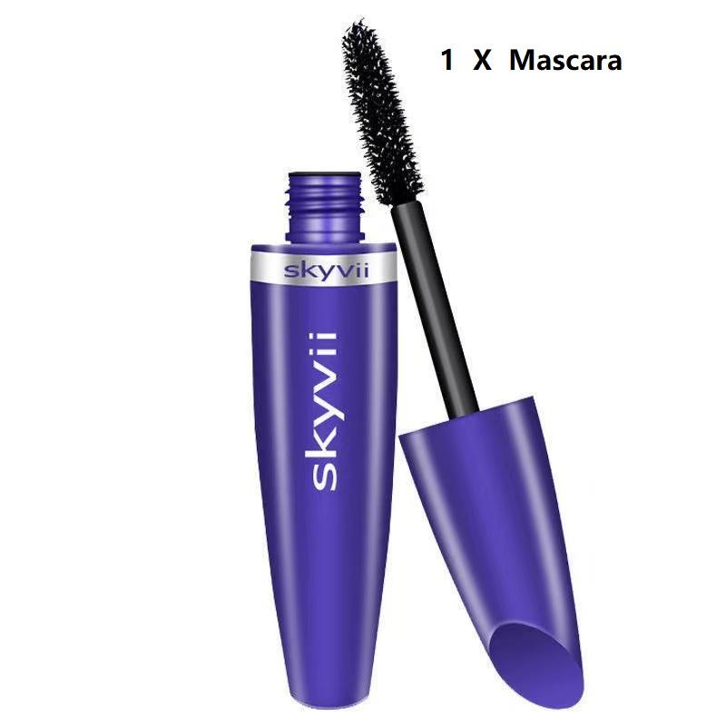 

4D удлиняющая тушь для ресниц, набор кремов, водостойкая черная тушь для глаз, удлиняющее волокно для женщин, красавиц, студенток, школьниц