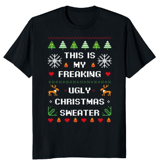 NEW LIMITED This My Ugly Sweater Christmas Funny Novelty Tee XXXXL