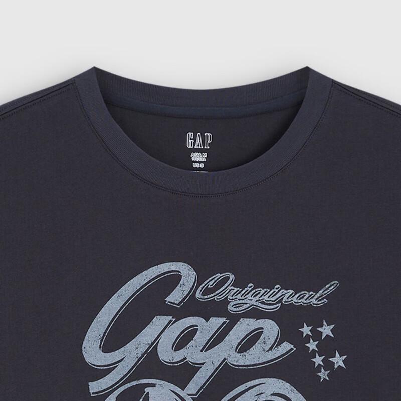 GAP Women's Pure Cotton Heart Logo Short Sleeve T-Shirt