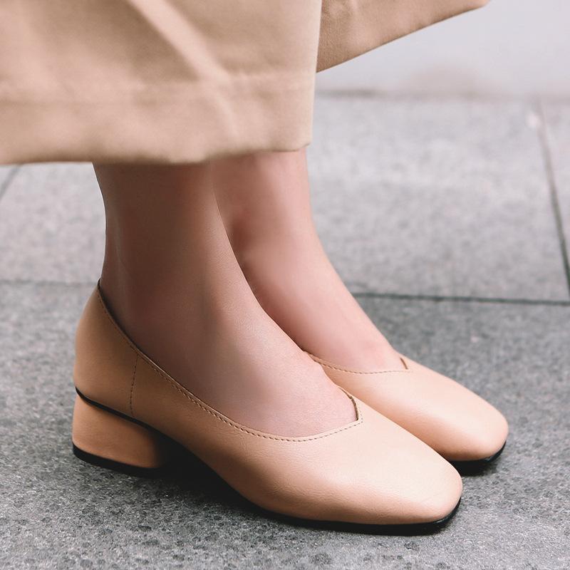 Купить Женские туфли в стиле ретро с квадратной головкой, повседневные ...