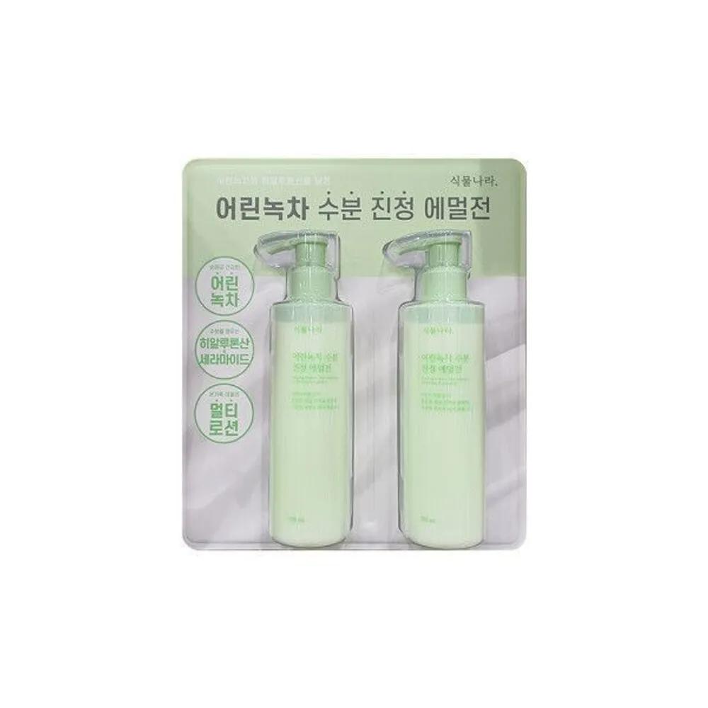 Shingmulnara Young Green Tea Moisture Soothing Emulsion 200ml x 2 packs