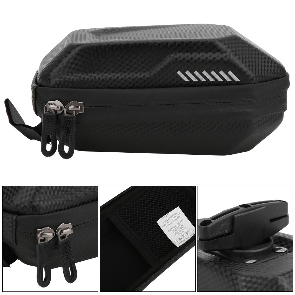 Mountain Bike Carbon Grain Waterproof Tail Rear Bag Large Capacity Hard Shell Seat Package Cycling Equipment