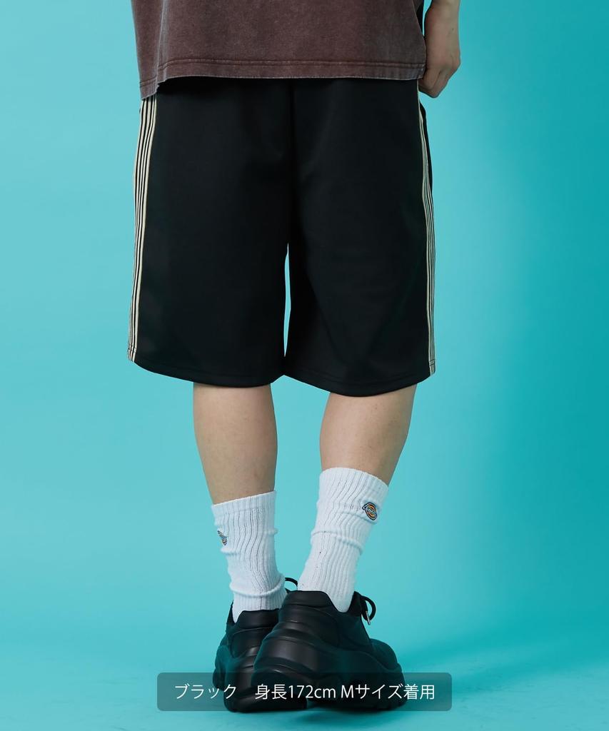 IMPROMES Casual Shorts [SIDEWAYSTANCE] Line Jersey Shorts, Men's, Navy