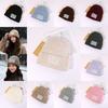 Fashion Letter Knit Hat With Warmth And Windproof Protection For Autumn Winter Fashion