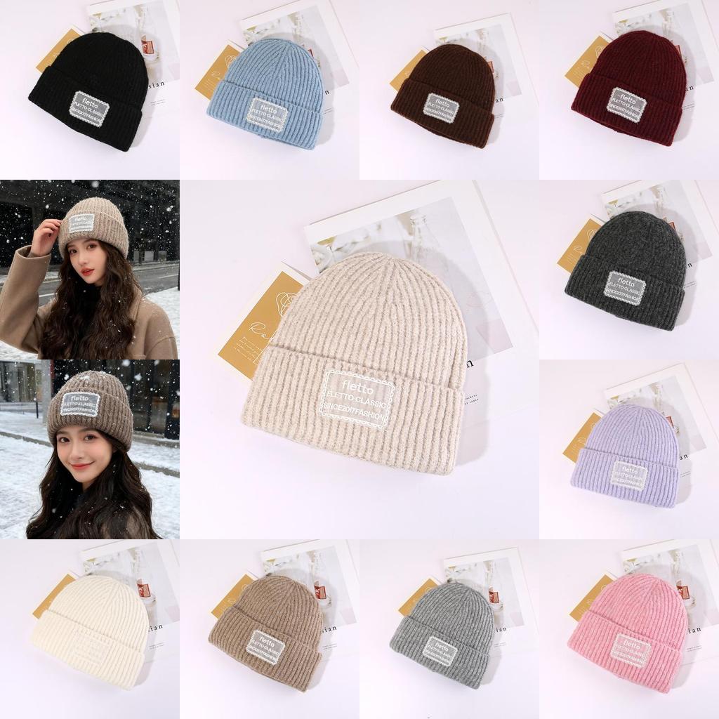 Fashion Letter Knit Hat With Warmth And Windproof Protection For Autumn Winter Fashion