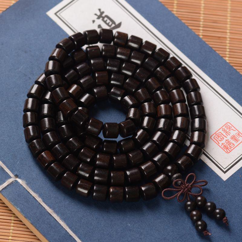 

Изделия Куски Старые Материалы Затопленные Деревянные Женские Ручные Эбеновое дерево 06mm * 108 [barrel beads]]